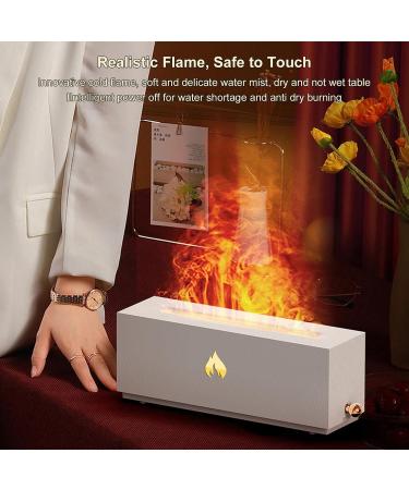 Buy Aroma Diffuser with 3D Fireplace Optics | Large Room Fragrance Spray & Mode Selection for Kids - White/Opulent Garden - Buy Online on GoSupps.com