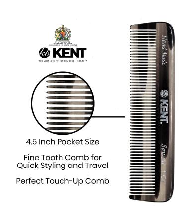 Kent A FOT Handmade Pocket Comb Set - Fine Tooth Hair Comb for Men, Women & Kids | Grooming & Styling | Made in England - 2 Pack E-Combo - Buy Online on GoSupps.com