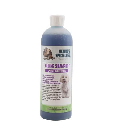 Nature's Specialties Bluing Optical Brightners Shampoo for Dogs Cats, Non-Toxic Biodegradeable 16oz