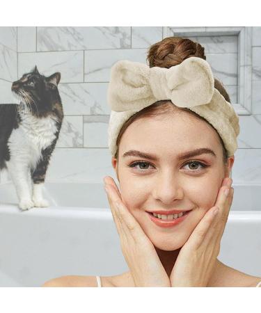 LCKOK Makeup Headband Khaki Skincare Headband for Washing Face Showering Skin Care Headband Makeup Hair Band - Buy Online on GoSupps.com