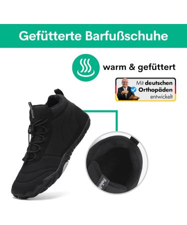 Free Air Child Kepler Barefoot Shoes - Warm Water-Repellent | Perfect Adventure Footwear | 48 EU Black - Buy Online on GoSupps.com
