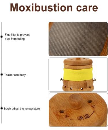 Premium Moxibustning Instrument Set - Wooden Holder for Moxa Sticks & Burner | Temperature Control Bamboo Tube | Ideal for Moxabustion Therapy - Buy Online on GoSupps.com