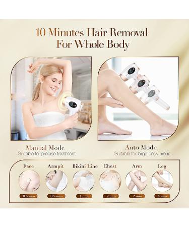 Laser Hair Removal Device | Upgraded 999,999 Flashes IPL Permanent Hair Removal | 3-in-1 at-Home Hair Removal for Women & Men | 9 Levels Adjustable | Face, Body, Bikini Line - Buy Online on GoSupps.com
