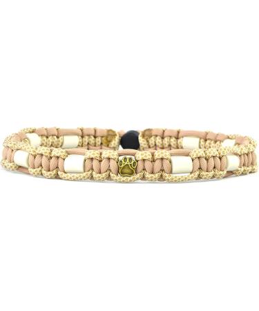 Custom EM Ceramic Collar for Dogs & Cats - Original US Paracord (41-50 cm Beige) - International Shipping Available - Buy Online on GoSupps.com