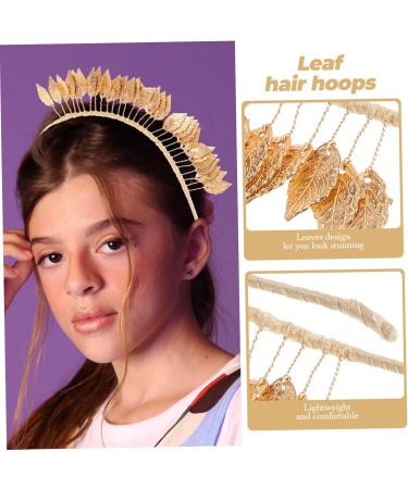 Abaodam Gold Decor Wedding Hair Accessories Headbands Bridal Hair Accessories Women Leaf Headband Leaf Headband for Wedding Headband for Women Leaf Crown Headgear Women's Alloy Leaves - Buy Online on GoSupps.com