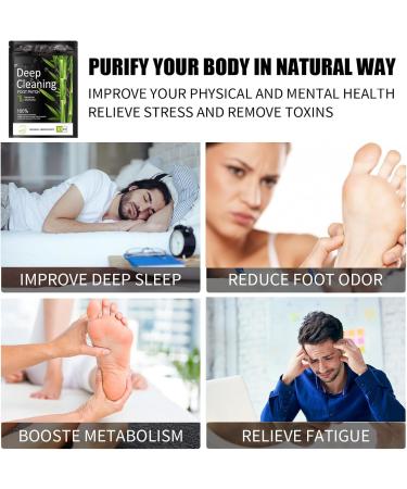10 Pairs Detox Foot Pads for Deep Cleansing & Stress Relief - Original Detoxification Paving for Better Sleep | 20PCs - Buy Online on GoSupps.com