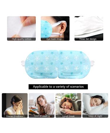 Heated Steam Eye Mask for Dry Eyes - 12 PCs Blue Unscented - Dark Circles & Puffiness Elimination - Brighter Eyes - Less Lines - Trouble Sleeper Aid - Buy Online on GoSupps.com