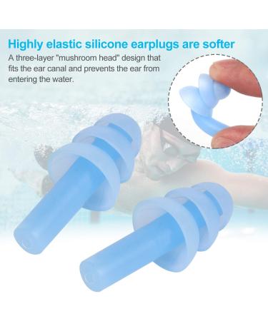 Nnrly Reusable Silicone Ear Plugs - Waterproof, Hypoallergenic, Noise Reduction for Hearing Protection - Ideal for Sleeping, Snoring, Swimming, Concerts - 6 Packs with Storage Bags - Buy Online on GoSupps.com