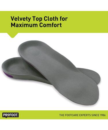 PROFOOT Runner's Knee Orthotic Insole for Women 6-10 | Shock-Absorbing Heel Support & Foot Position Correction | Cushioned Insole for Chondromalacia - Purple - Buy Online on GoSupps.com