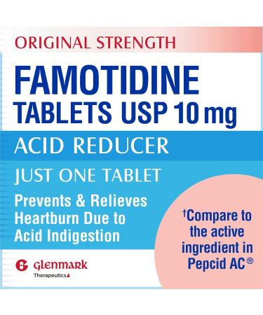 Original Strength Famotidine Tablets 10 mg - Heartburn Relief Acid Reducer - 200 Count | Fast International Shipping - Buy Online on GoSupps.com
