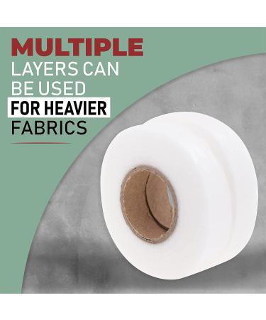 Mandala Crafts Hem Tape - 1 Inch x 2 Yards - No Sew Adhesive for Fabric Fusion - Iron On Hemming Tape for Pants, Curtains, Clothes - Buy Online on GoSupps.com