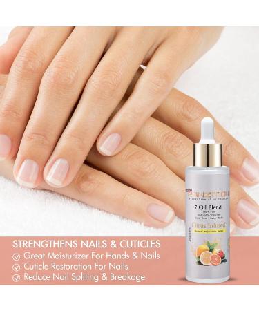 Hydrating Hair Oil for Dry Scalp - Coconut, Apricot, Almond & Castor Oil Blend with Vitamin E - Natural Body Oil for Women - Citrus Uplifting Scent - Buy Online on GoSupps.com