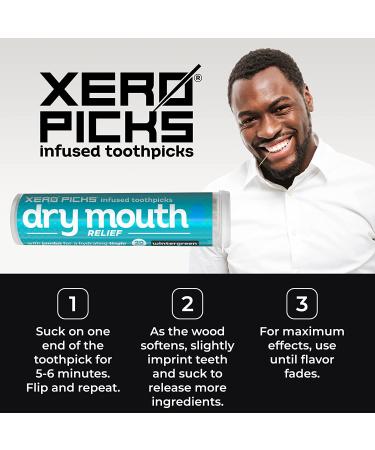 Xero Picks Dry Mouth - Wintergreen Infused Toothpicks for Fresh Breath & Dry Mouth Relief - Buy Online on GoSupps.com