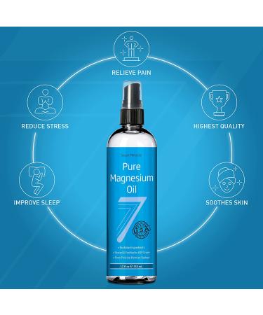 Pure Magnesium Oil Spray 12 fl oz - 100% Natural USP Grade - No Unhealthy Minerals - From USA Permian Seabed - Free Ebook - Lasts 9 Months - Buy Online on GoSupps.com