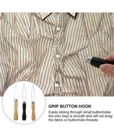 Buy Gxfcai Button Hook Helper for Shirts & Sweaters - Easy Assist for Arthritis - Black & Wood | International Shipping Available - Buy Online on GoSupps.com