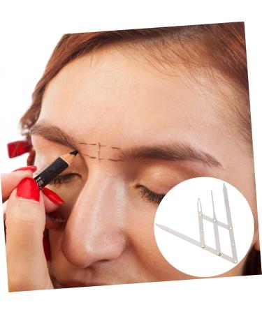 Eyebrow Scale Measuring Tool Eyebrow Ruler Tool Second Generation Eyebrow Card Make up 16X4.5X0.6CM Silver - Buy Online on GoSupps.com