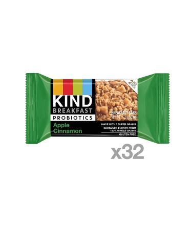 KIND Breakfast Probiotic Bars - Apple Cinnamon  1.76 oz (32-Pack) | Delicious & Healthy Snack - Buy Online on GoSupps.com