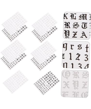 minkissy 20 Sets Nail Art Stickers Letter Nail Stickers Letter Stickers Nail DIY Decals Letters Stickers Nails Stickers White Letters Nail Stickers Halloween Nail Stickers Pvc Fashion - Buy Online on GoSupps.com