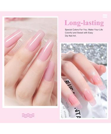 French Manicure Dip Powder Nails Starter Kit - 28g/Box Clear Pink & White Foundation Powder - Buy Online on GoSupps.com