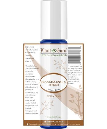 Frankincense & Myrrh Essential Oil Blend Roll-On 10ml | 100% Pure & Pre-DilutedTherapeutic Grade | International Shipping - Buy Online on GoSupps.com
