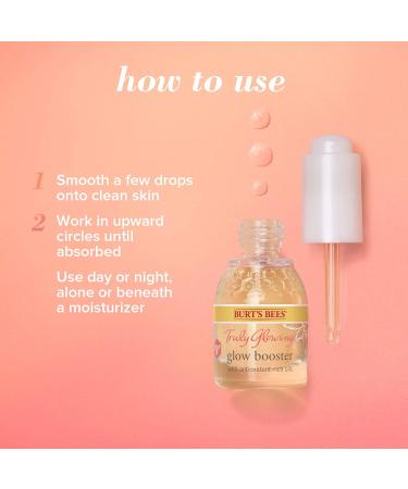 Burt's Bees Truly Glowing Reawakening Glow Booster Face Serum with Antioxidant-Rich Oils 100% Natural Origin Developed with Dermatologists 15mL Glow Booster With Antioxidant-Rich oils - Buy Online on GoSupps.com