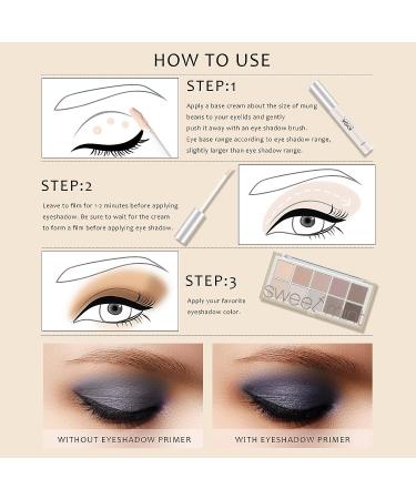 KYDA 2 Pcs Eyeshadow Primer Kit | Matte Liquid Shadow Base with Brush | Long Lasting & Waterproof | Professional Eye Makeup Base - #01 BRIGHT A-BRIGHT - Buy Online on GoSupps.com