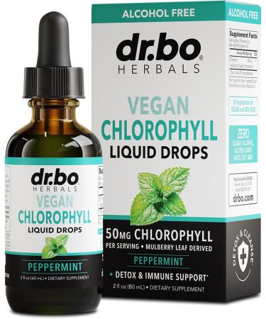 Chlorophyll Liquid Drops Body Detox - Vegan Liquid Chlorophyll Drops Odor Cleanse Supplement Energy & Immune Support Internal Deodorant Body Deodorizing Supplement - Natural Chlorophyll Water 2 oz