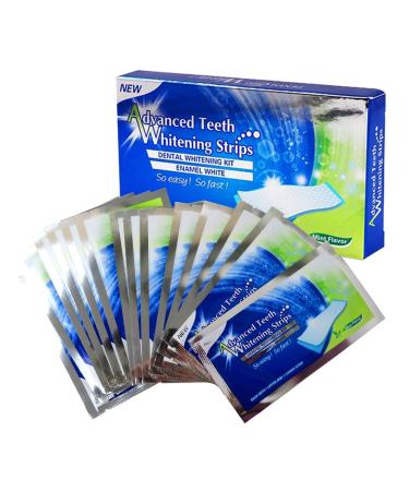 28 Pcs Teeth Whitening Strips to Easily Remove Smoke/Coffee/Red Wine Stains