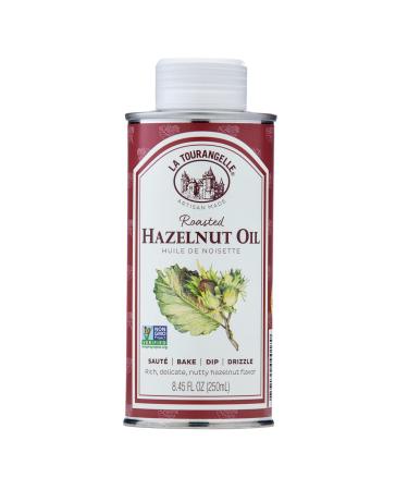 La Tourangelle, Roasted Hazelnut Oil, High-Oleic Oil Great for Baking, Stir-Frying, and Vinaigrettes, 8.45 fl oz Roasted Hazelnut 8.45 Fl Oz (Pack of 1)