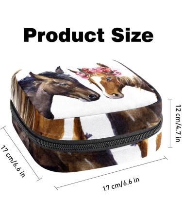 Women's Binding-Up Bags | Animal Horses Design | Tampon Storage & Zip Pockets | Multi-Functional Menstrual Bags - Buy Online on GoSupps.com