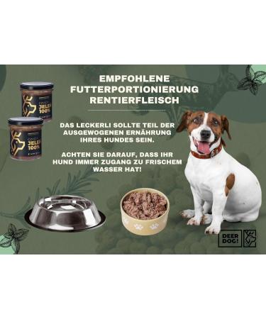 DEER DOG! (1 x 290 g) 85% Meat Content Premium Canned Dog Food with Venison | Grain Free Wet Dog Food | High Protein Canned Dog Food - Buy Online on GoSupps.com