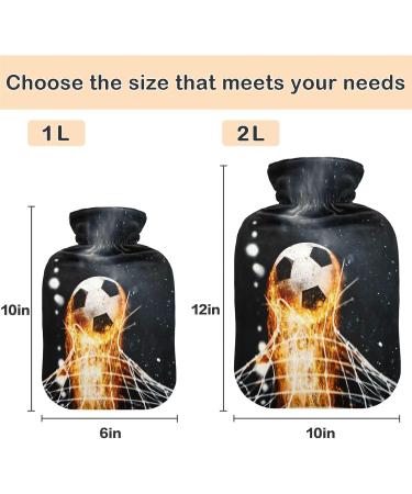 Buy Naanle Football Fireball Heat Bottle | 2L Transparent Hot Water Bottle for Pain Relief & Warmth | Ideal Hand & Feet Warmer | International Shipping Available - Buy Online on GoSupps.com