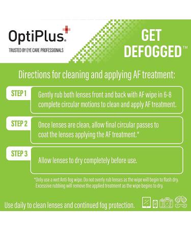 OptiPlus Anti-Fog Extra Large 5 x 8 - Travel Pack for Glasses Goggles & Shields | International Shipping Available - Buy Online on GoSupps.com