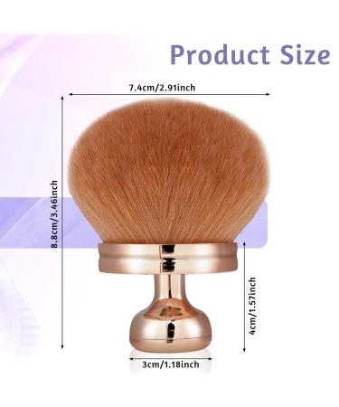 Self Tanner Brush | Extra Large Kabuki Body Makeup Brush - Rose Gold | Perfect for Face Neck & Legs - Buy Online on GoSupps.com