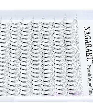 Nagaraku Volume Eyelash Extensions - 320pcs Premade 6D Fans 0.07mm D Curl 8mm Length | International Shipping Available - Buy Online on GoSupps.com