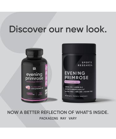 Evening Primrose Oil Softgels - High Potency 1300mg - Women's Health & Skin Health - Gluten Free & Non-GMO - 30ct - Buy Online on GoSupps.com