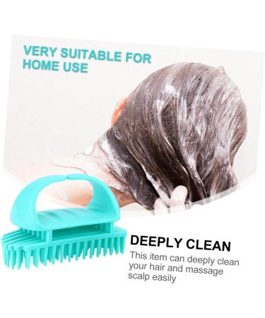 Bcoath 2-Piece Silicone Shampoo Brush Set - Scalp Massager for Adults | Hair Washing & Head Massage Brush (10.5x7x5.5cm Blue) - International Shipping Available - Buy Online on GoSupps.com