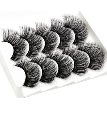 Rethyrel False Eyelashes - 5 Pairs of 3D Wispy Natural Long & Thick Lashes for Flawless Makeup | International Shipping Available - Buy Online on GoSupps.com