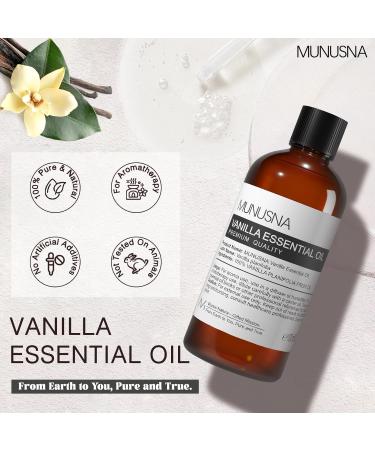 MUNUSNA Peppermint Essential Oil and Vanilla Essential Oil Premium Grade Pure & Natural Essential Oils for Hair Body Skin Aromatherapy Diffuser Meditation Massage Home Candle Soap Bath Bombs - Buy Online on GoSupps.com