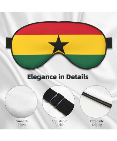 Flag of Ghana Soft Eye Mask | Comfortable Sleep Mask for Side Sleepers | Light Blocking & Pressure-Free Eyemask - Buy Online on GoSupps.com