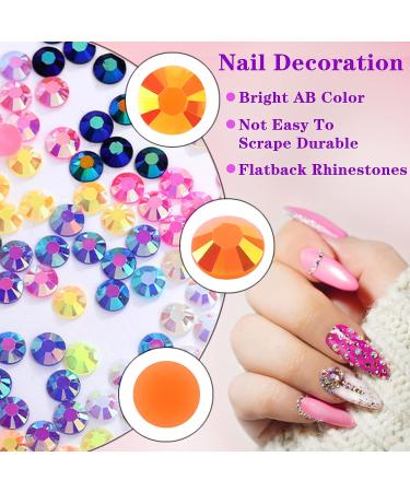 FULZTEY 19200Pcs Flatback Jelly Rhinestones Kit - Mixed Color AB Crystal Gem Stones for Nail Art, Crafts, Tumblers & Jewelry DIY - Buy Online on GoSupps.com