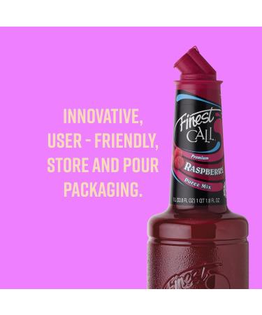 Finest Call Raspberry Puree 1L - Premium Fruit Puree for Cocktails, Cooking & Baking - Buy Online on GoSupps.com