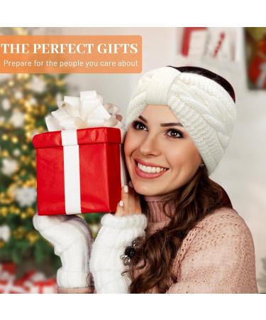 Kavya Winter Headbands for Women's Hair Knitted Headband Soft Lining Cable Ear Warmers Comfy Ear Muffs Crochet Ladies Head Band Ski Walks Gifts for Women Girl White - Buy Online on GoSupps.com