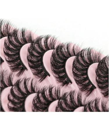 UAMOU Lashes Volume Fluffy Dense Russian Curling Fake Eyelashes Mink Eyes Extension Russian Strip Lashes handmade Cheerfully (Color : 10pairs MIX 8Styles Size : 5 Boxes) - Buy Online on GoSupps.com