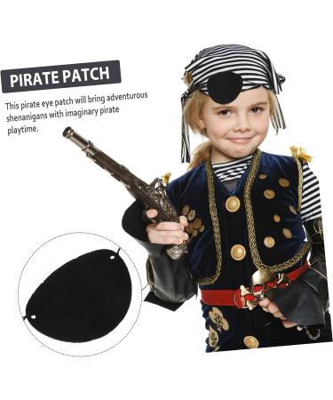 Mikinona 14 pi ces Cache- il Pirate Gar on Fille Feutre Noir Doux Confortable pour F te Halloween Cosplay Anniversaire - Buy Online on GoSupps.com