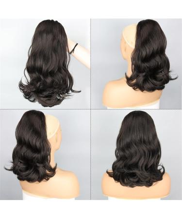 Ponytail Extension Synthetic Tail Warping 18" Hairpiece with 2 Plastic Comb Drawstring Ponytail Hair Extension Natural Black Ponytail Hair Extension(2) 18inch-45cm 2 - Buy Online on GoSupps.com