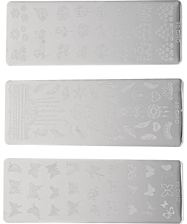 Lurrose 6pcs Nail Art Stampers & Stencils - Nail Stamping Plates & Templates for Women & Girls - International Shipping - Buy Online on GoSupps.com