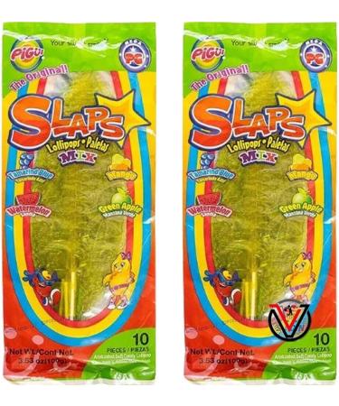 Slaps Lollipops Mexican Mango Tamarind Fruit Mix Lollipops | Pick any type & Number of lollies - Buy Online on GoSupps.com