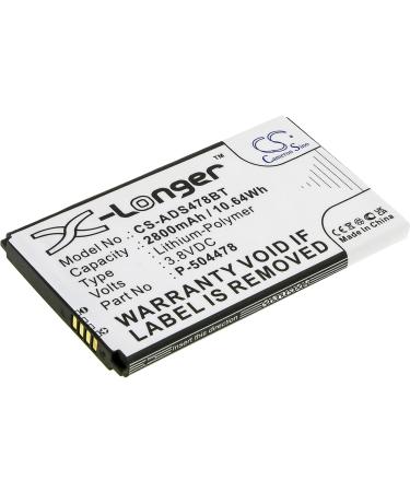 Battery Replacement for ADT Command Secondary Touch - P-504478 3.8V CS-ADS478BT | International Shipping Available - Buy Online on GoSupps.com