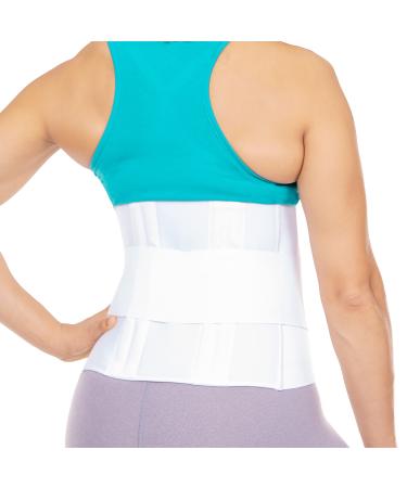 BraceAbility Lower Back Pain Brace - Wraparound Lumbar Support Belt for Herniated or Bulging Discs Treatment, Pinched Nerve Relief, Degenerative Disc Disease and Hip Strains for Men and Women (Small)